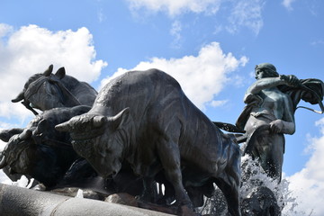 Fototapeta premium Close up of gefion fountain, Copenhagen, Denmark