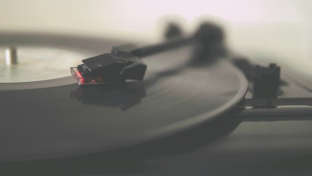Cinemagraph loop vintage vinyl turntable record player