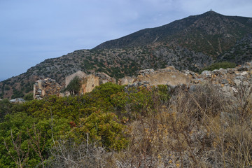 Fototapeta na wymiar Villaggio minerario abbandonato di Caitas