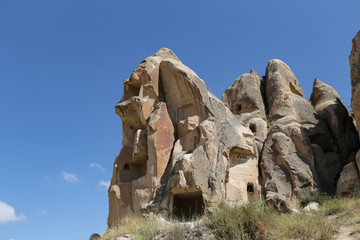 Rock Formations in Valleys of Cappadocia, Nevsehir, Turkey
