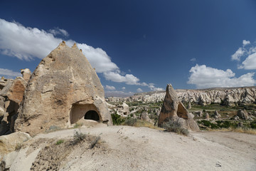 Rock Formations in Swords Valley, Cappadocia, Nevsehir, Turkey