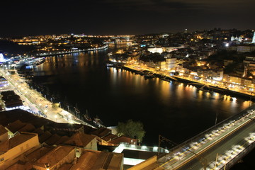 Quartier de la Ribeira de nuit - Porto (Portugal)