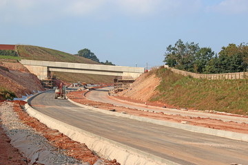 Road bridge under construction