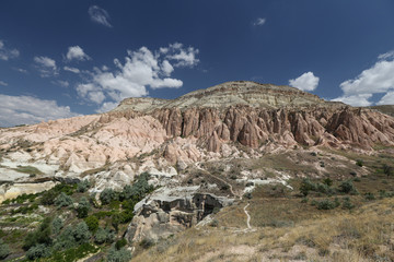 Rose Valley in Cavusin Village, Cappadocia, Nevsehir, Turkey