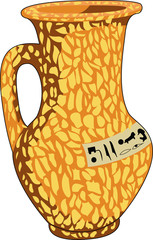 vase on white background