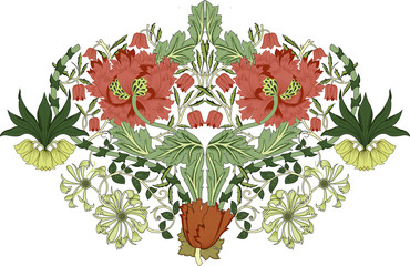 heart with flowers