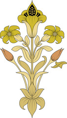 vector illustration of  flower