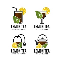 Lemon Tea Fresh and healthy Badge Collection