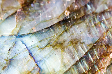 Texture or background of a labradorite stone