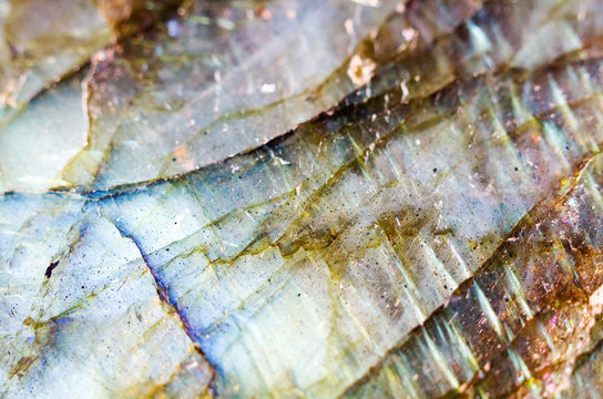 Texture or background of a labradorite stone