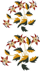 set of autumn leaves