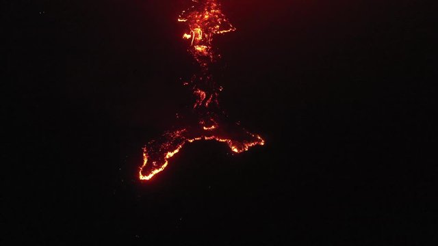 Le piton de la Fournaise - &eacute;ruption 25 octobre 2019