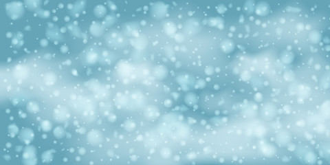 Snowflakes, snowfall.