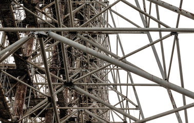 abstract high army antenna pattern in Chernobyl Ukraine