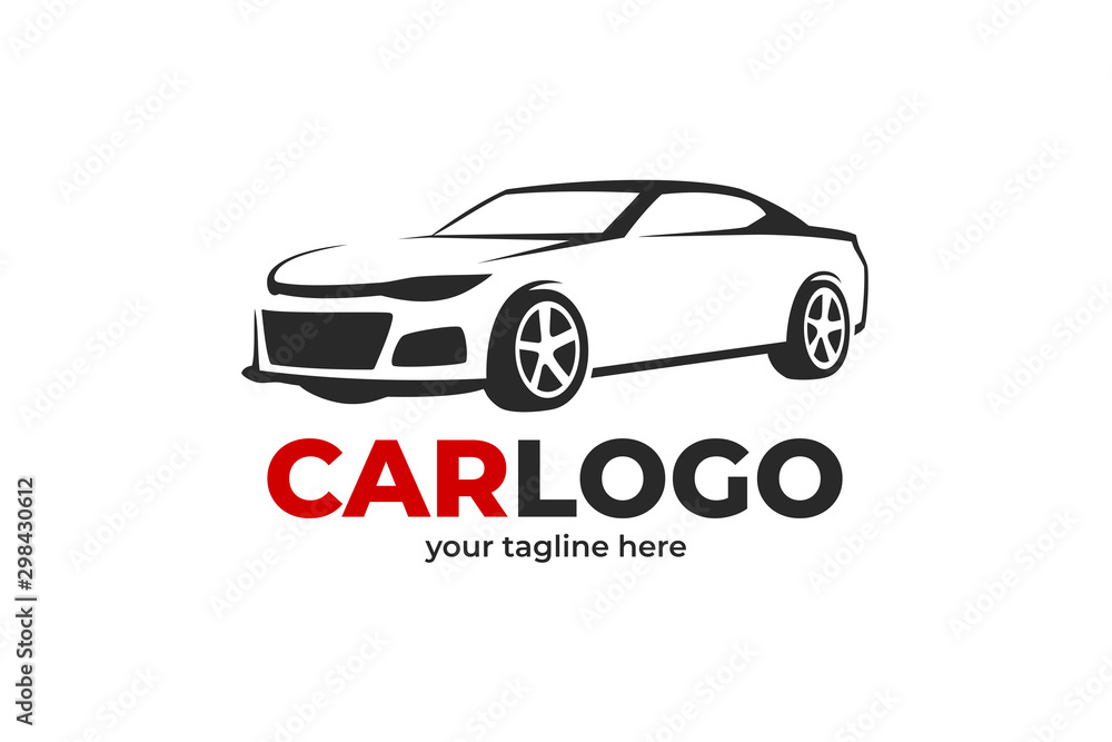 Wall mural sport car logo design vector