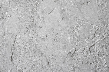White stucco wall background. White painted cement wall texture