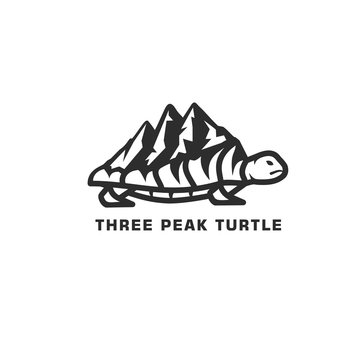 Turtle With Mountain On Top, Three Peaks Symbol