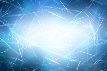 Magical winter cool background. Crystal lines abstract pattern. Dark blue vignette. Icy texture. Holiday decor.