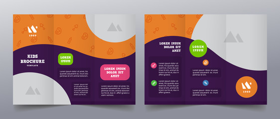 playful trifold brochure templates