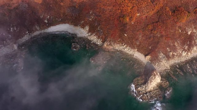Clouds over the coast