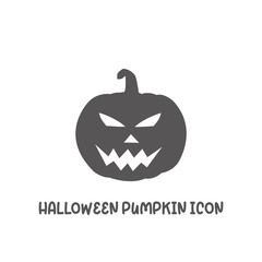 Halloween pumpkin icon simple flat style vector illustration.