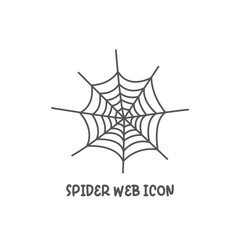 Obraz premium Spider web icon simple flat style vector illustration.