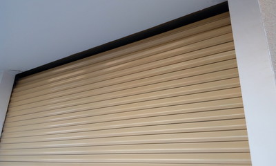 Beige color Enamel oil painted automatic mechanic Steel rolling shutter fixed for a garage of car...