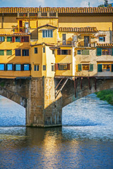 Fototapeta na wymiar The Ponte Vecchio in Florence Italy Tuscany
