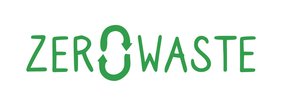 Green Zero Waste Logo On White Background