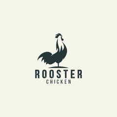 Rooster silhouette logo design © art_bee8