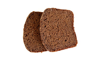 Black bread. Bakery products. Dough. Brown flour. Loaf of bread.