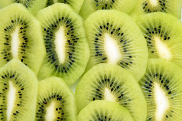 Kiwi slices as background