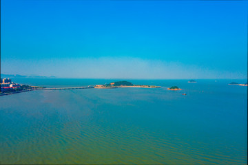 Panoramic view of Jiuzhou Island in Zhuhai, Guangdong Province
