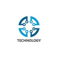 Vector Logo Technology concept illustration design 