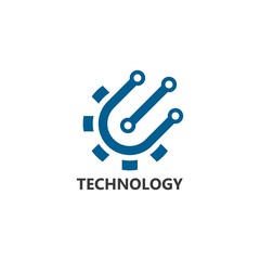 Vector Logo Technology concept illustration design 