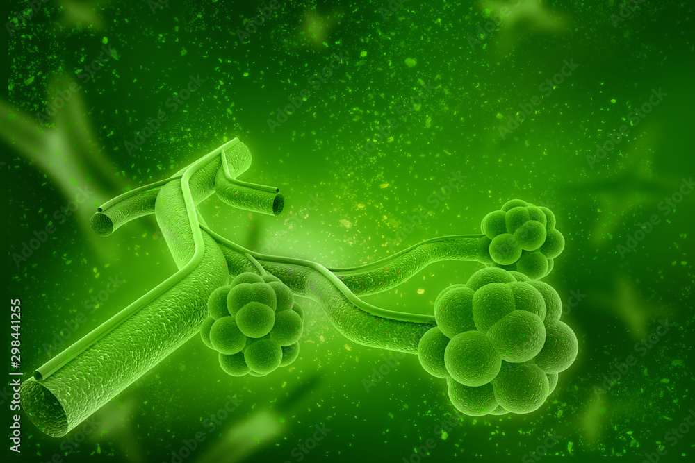 Poster synapse and neuron cells sending electrical chemical signals. 3d rendering