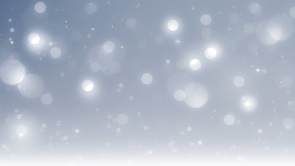 Obraz premium Silver bokeh background for Christmas