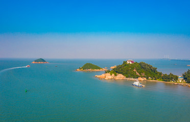 Panoramic view of Jiuzhou Island in Zhuhai, Guangdong Province