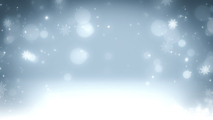 Silver bokeh background for Christmas