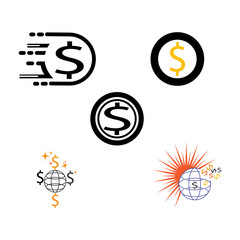 Dollar Logo Template vector symbol