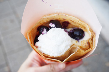 ブルーベリークレープ