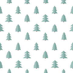 Obraz premium Seamless christmas tree pattern. Background merry christmas textiles, fabrics, cotton fabric, covers, wallpaper, print, gift wrapping, postcard, scrapbooking. Raster copy.