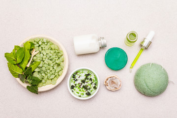 Healthy self-care. Minimalist organic lifestyle. Comfort and natural pharmacy