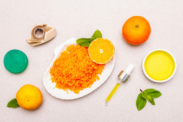 Healthy self-care. Minimalist organic lifestyle. Comfort and natural pharmacy