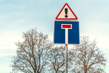Dead End Street Traffic Sign
