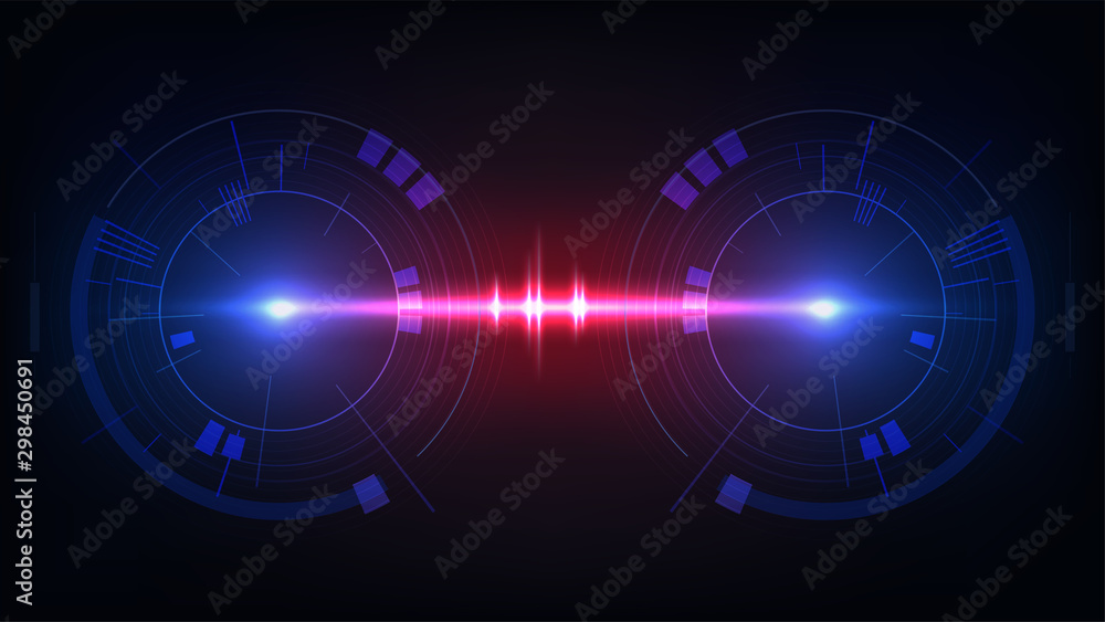 Poster hud display interface background