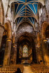 Fototapeta premium EDINBURGH,24 March 2018 - city view of Edinburgh city in Scotland.Landscape cityscape concept.