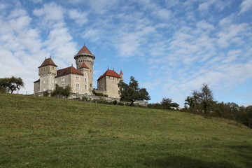 Fototapeta na wymiar France, Lovagny, Montrottier Castle