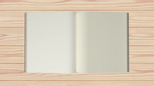 本が開くアニメーション