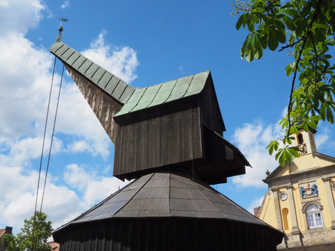 L&uuml;neburg; Ansicht auf den Alten Kran und das Alte Kaufhaus 